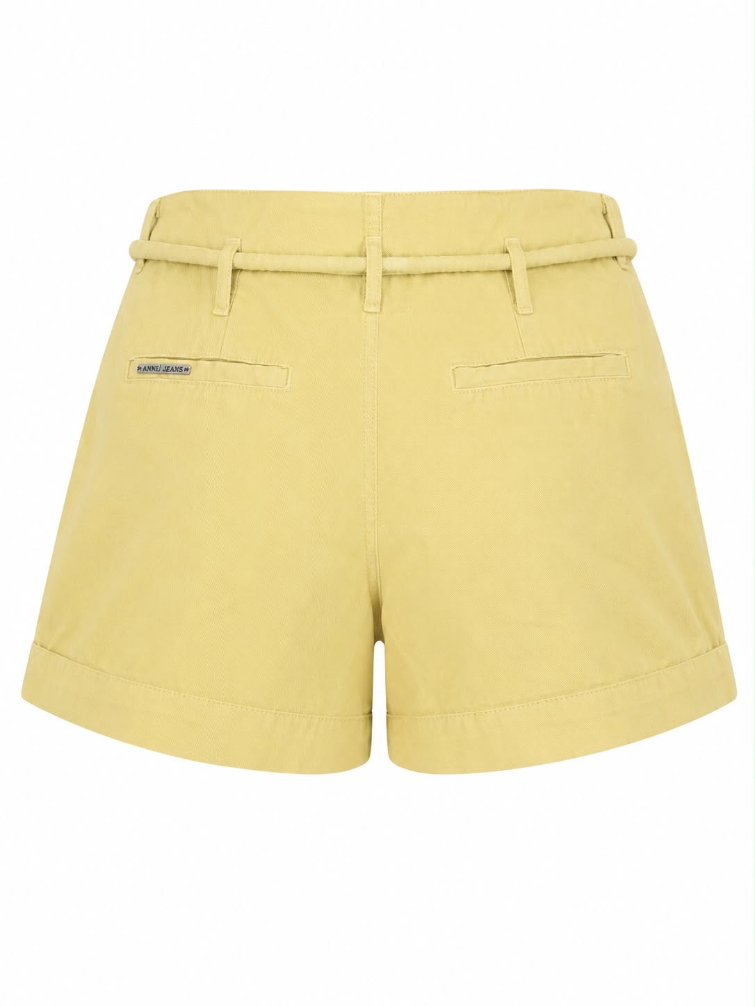 Short sarja clochar com bordado em cristais da Animale Jeans, detalhe de costura e acabamento elegante, visual casual sofisticado.
