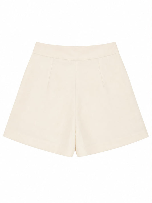 Short Alfaiataria com Pesponto Preto