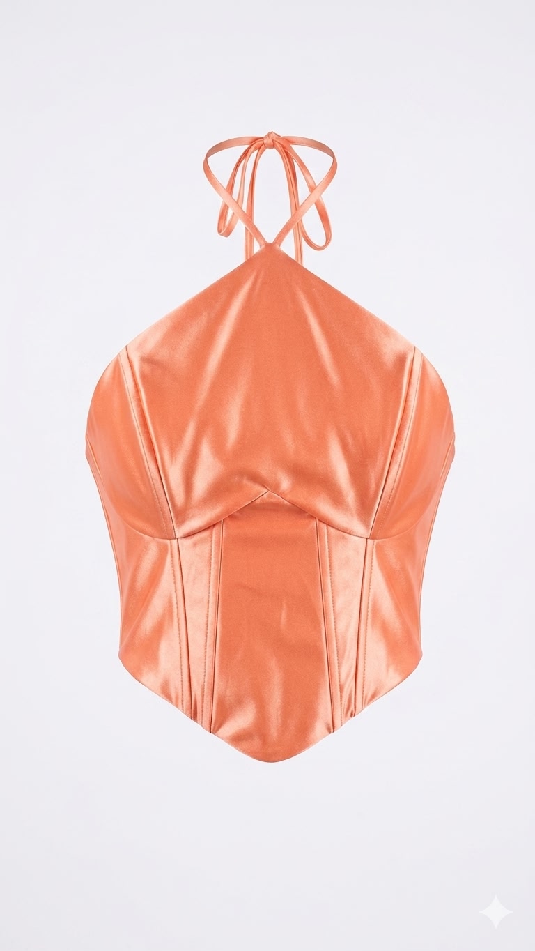 Cropped Acetinado Barbatana