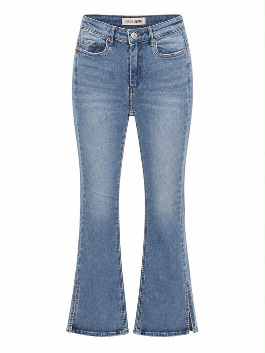 Calça Skinny Jeans com Fenda na Lateral
