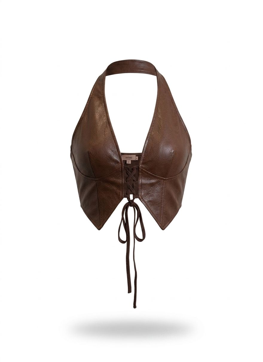 Corset Eco Anna da Lilian, com design elegante em tecido ecológico, exibido em close na imagem.