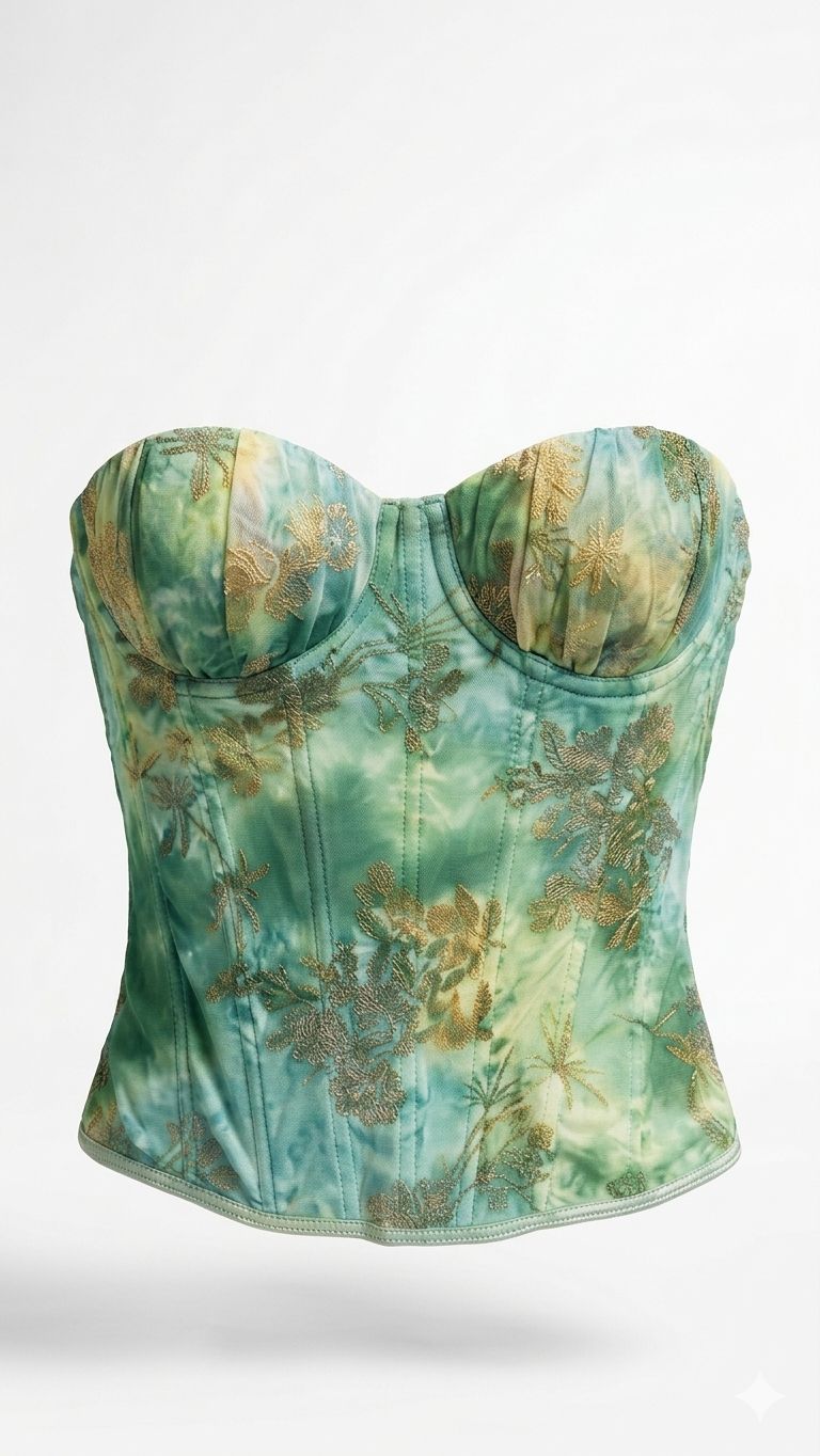 Corset fada drapeado da Lilian, com detalhes elegantes e tecido suave, ideal para looks sofisticados e femininos.