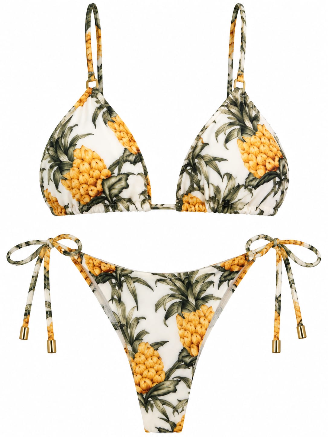 Biquiní Lacinho de Abacaxi Estampado