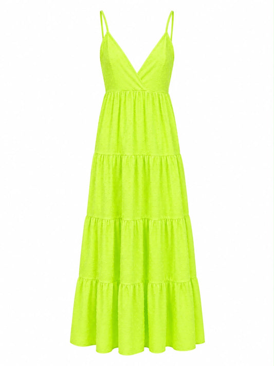Vestido Fluido Leve de Poa Coração