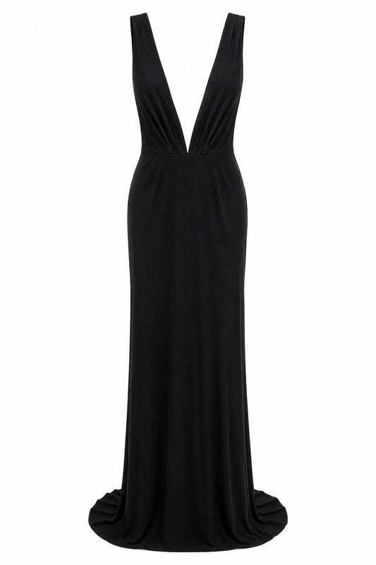 Vestido Longo Bordado Águia nas Costas