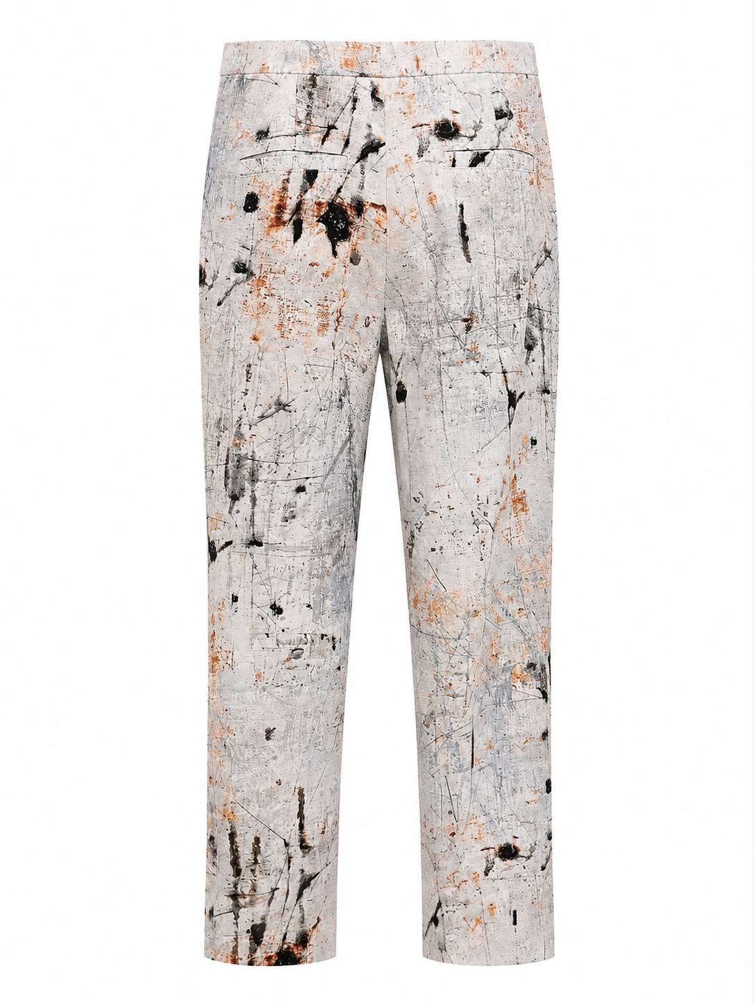 Calça de alfaiataria WLC Território, modelo elegante, em tecido escuro, com corte ajustado e detalhes discretos na frente.