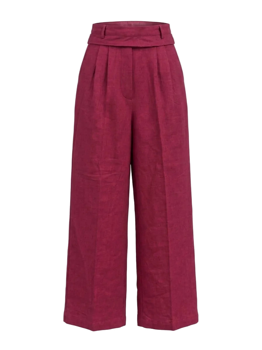 Calça Like Linen da Animale Jeans, com cós duplo, tecido leve e confortável, modelo alongado e casual.