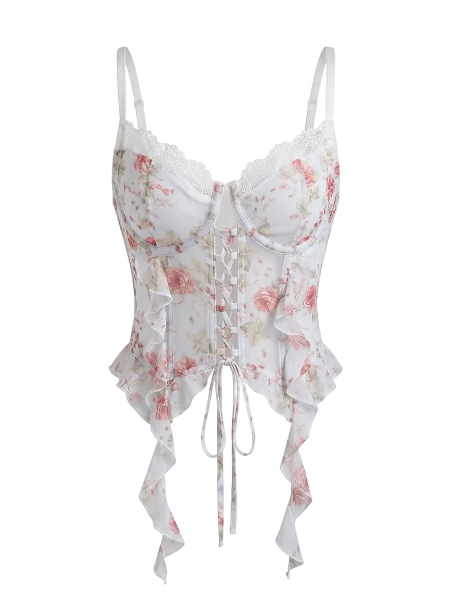 Corset Carvelo Em Renda