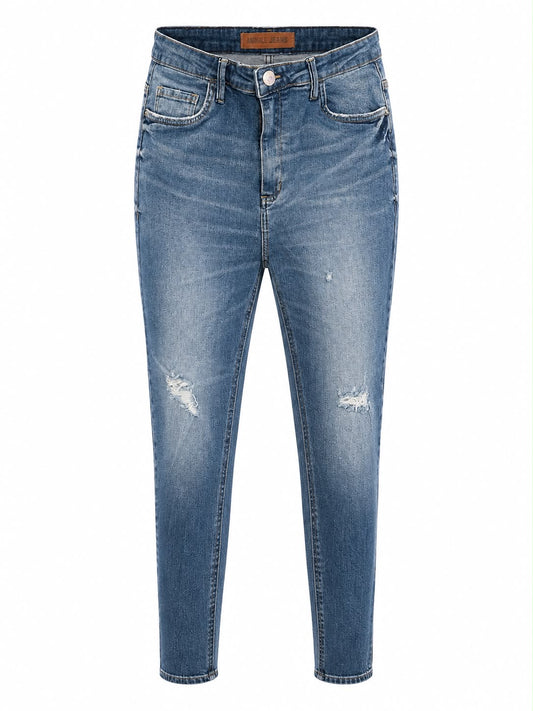 Calça Jeans Skinny Animale Desconstruida