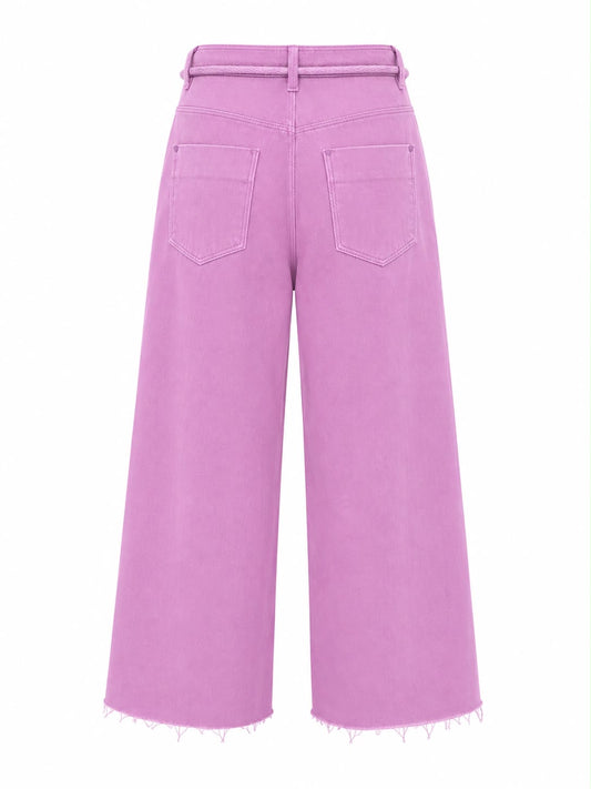Calça Sarja com Cinto Moderno