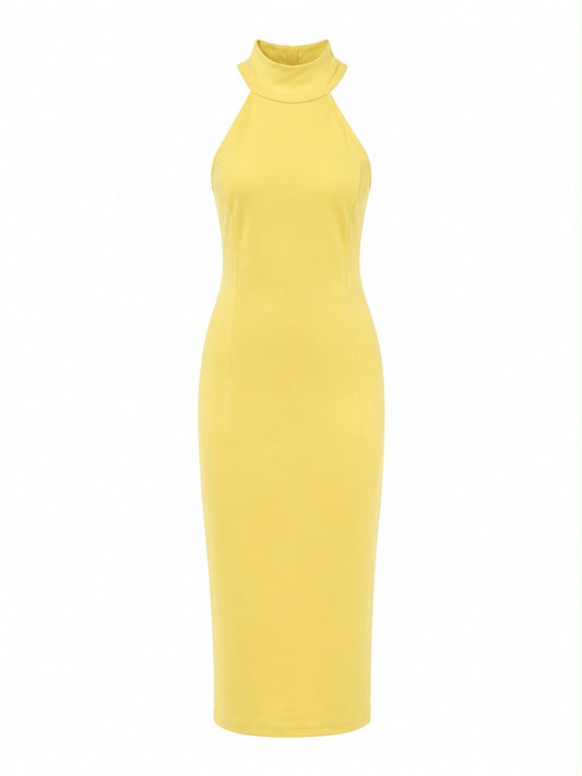 Vestido Justo ao Corpo com Recortes
