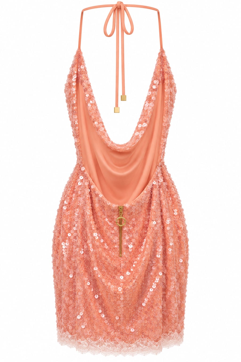 Vestido Varcie da marca FICA, com tecido leve e detalhe em renda, exibido em uma modelo vestindo o produto.