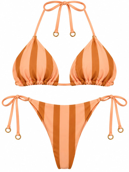 Biquini Cortininha Listras Poesia