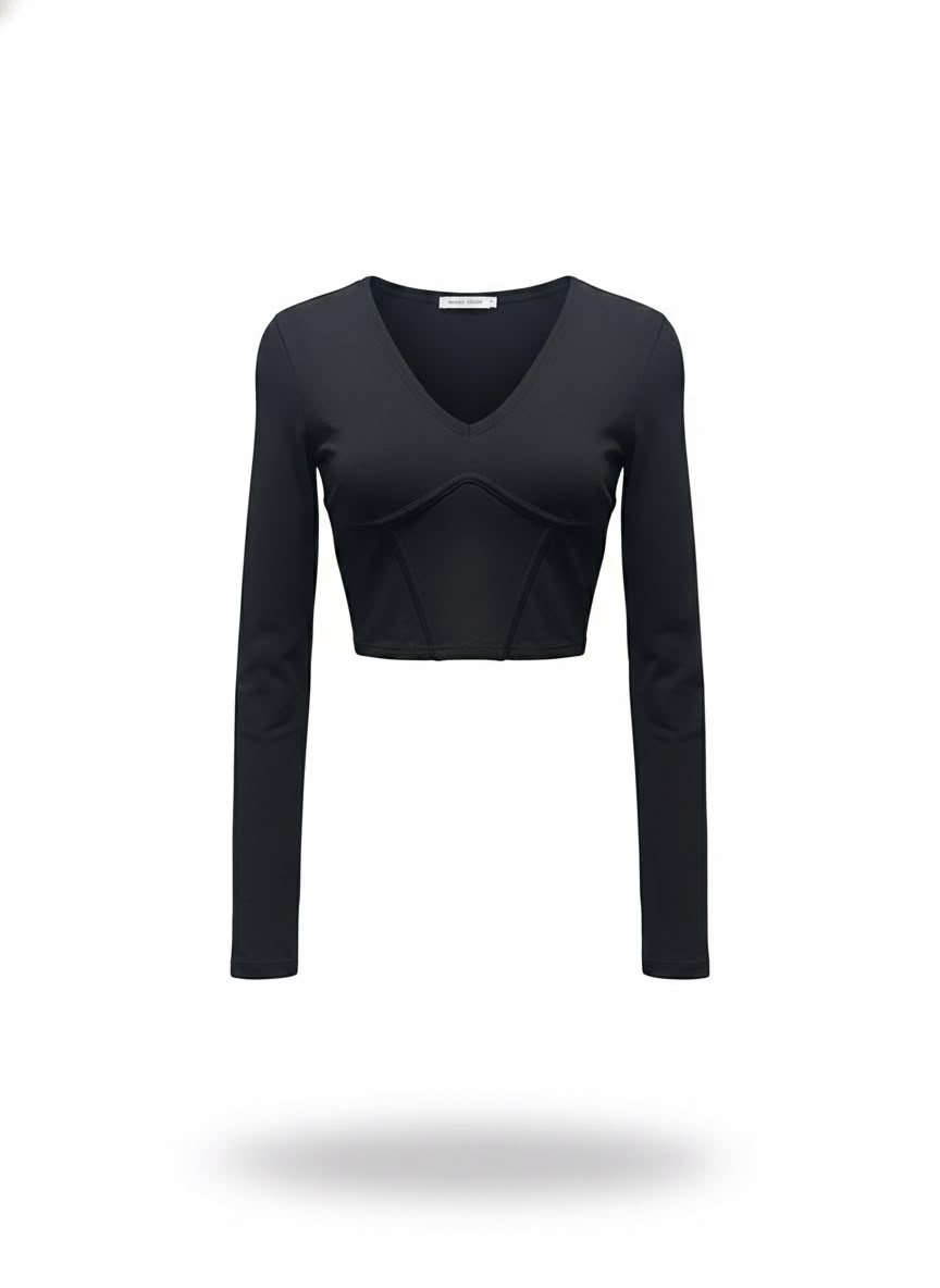 Blusa Malha Decote V